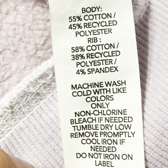 Joy Lab Cropped Tie Dyed Long Sleeve Crewneck Sweatshirt Ribbed Trims Pastel💜🤍 - Picture 8 of 9